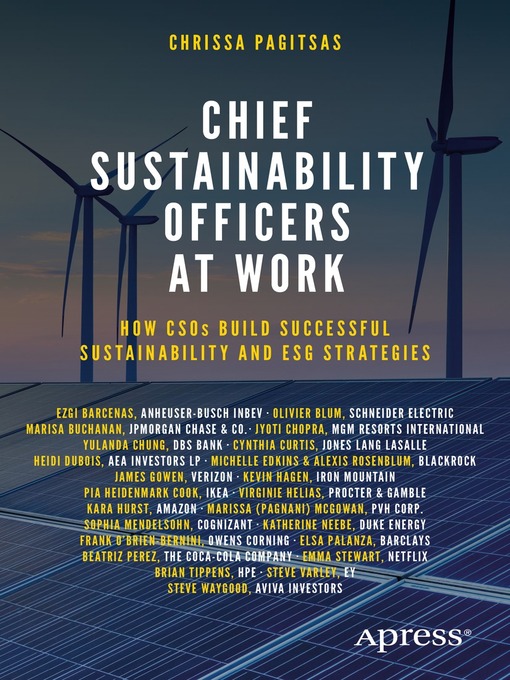 Title details for Chief Sustainability Officers At Work by Chrissa Pagitsas - Available